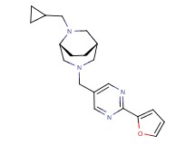 (1S*,5R*)-6-(cyclopropylmethyl)-3-{[2-(2-furyl)pyrimidin-5-yl]methyl}-3,6-diazabicyclo[3.2.2]nonane