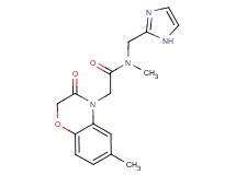 N-(1H-imidazol-2-ylmethyl)-N-methyl-2-(6-methyl-3-oxo-2,3-dihydro-4H-1,4-benzoxazin-4-yl)acetamide