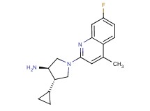 (3R*,4S*)-4-cyclopropyl-1-(7-fluoro-4-methylquinolin-2-yl)pyrrolidin-3-amine