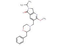 3-[(2-benzyl-4-morpholinyl)methyl]-6-isopropyl-2-methoxy-6,7-dihydro-5H-pyrrolo[3,4-b]pyridin-5-one