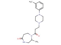 2-methyl-1-{3-[4-(3-methylphenyl)-1-piperazinyl]propanoyl}-1,4-diazepan-5-one