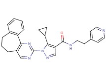 5-cyclopropyl-1-(6,7-dihydro-5H-benzo[6,7]cyclohepta[1,2-d]pyrimidin-2-yl)-N-[2-(4-pyridinyl)ethyl]-1H-pyrazole-4-carboxamide