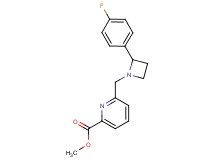 methyl 6-{[2-(4-fluorophenyl)azetidin-1-yl]methyl}pyridine-2-carboxylate