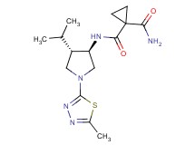 N~1~-[(3R*,4S*)-4-isopropyl-1-(5-methyl-1,3,4-thiadiazol-2-yl)-3-pyrrolidinyl]-1,1-cyclopropanedicarboxamide
