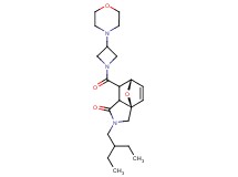 (3aR*,6S*)-2-(2-ethylbutyl)-7-[(3-morpholin-4-ylazetidin-1-yl)carbonyl]-2,3,7,7a-tetrahydro-3a,6-epoxyisoindol-1(6H)-one