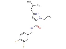 N-(3,4-difluorobenzyl)-1-ethyl-3-isobutyl-1H-pyrazole-5-carboxamide