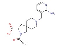 2-acetyl-8-[(2-amino-3-pyridinyl)methyl]-2,8-diazaspiro[4.5]decane-3-carboxylic acid