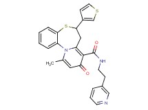 11-methyl-9-oxo-N-[2-(3-pyridinyl)ethyl]-6-(3-thienyl)-7,9-dihydro-6H-pyrido[2,1-d][1,5]benzothiazepine-8-carboxamide