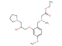 ethyl N-{2-[2-hydroxy-3-(1-pyrrolidinyl)propoxy]-4-methoxybenzyl}-N-methylglycinate