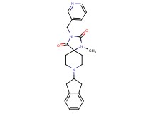 8-(2,3-dihydro-1H-inden-2-yl)-1-methyl-3-(3-pyridinylmethyl)-1,3,8-triazaspiro[4.5]decane-2,4-dione