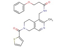 N-{[3-methyl-7-(2-thienylcarbonyl)-5,6,7,8-tetrahydro-2,7-naphthyridin-4-yl]methyl}-3-phenoxypropanamide