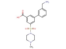 3'-(aminomethyl)-5-[(4-methyl-1-piperazinyl)sulfonyl]-3-biphenylcarboxylic acid dihydrochloride
