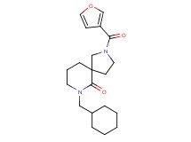 7-(cyclohexylmethyl)-2-(3-furoyl)-2,7-diazaspiro[4.5]decan-6-one