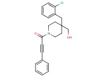 [4-(2-chlorobenzyl)-1-(3-phenyl-2-propynoyl)-4-piperidinyl]methanol