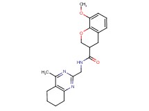 8-methoxy-N-[(4-methyl-5,6,7,8-tetrahydroquinazolin-2-yl)methyl]chromane-3-carboxamide