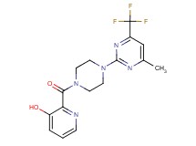 2-({4-[4-methyl-6-(trifluoromethyl)-2-pyrimidinyl]-1-piperazinyl}carbonyl)-3-pyridinol