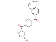 (3R,5S)-5-{[4-(3-methoxybenzoyl)-1-piperazinyl]carbonyl}-3-pyrrolidinol