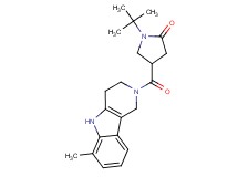 1-tert-butyl-4-[(6-methyl-1,3,4,5-tetrahydro-2H-pyrido[4,3-b]indol-2-yl)carbonyl]-2-pyrrolidinone