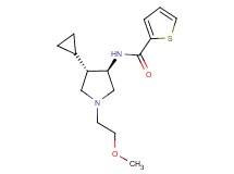 N-[rel-(3R,4S)-4-cyclopropyl-1-(2-methoxyethyl)-3-pyrrolidinyl]-2-thiophenecarboxamide hydrochloride