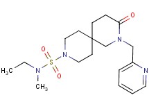 N-ethyl-N-methyl-3-oxo-2-(pyridin-2-ylmethyl)-2,9-diazaspiro[5.5]undecane-9-sulfonamide