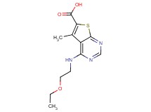 4-[(2-ethoxyethyl)amino]-5-methylthieno[2,3-d]pyrimidine-6-carboxylic acid