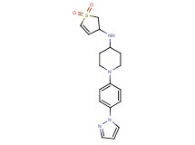 N-(1,1-dioxido-2,3-dihydro-3-thienyl)-1-[4-(1H-pyrazol-1-yl)phenyl]-4-piperidinamine