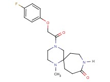 4-[(4-fluorophenoxy)acetyl]-1-methyl-1,4,9-triazaspiro[5.6]dodecan-10-one