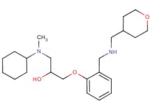 1-[cyclohexyl(methyl)amino]-3-(2-{[(tetrahydro-2H-pyran-4-ylmethyl)amino]methyl}phenoxy)-2-propanol