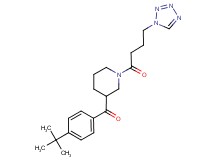 (4-tert-butylphenyl){1-[4-(1H-tetrazol-1-yl)butanoyl]piperidin-3-yl}methanone