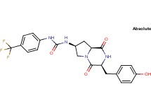 N-[(3S,7S,8aS)-3-(4-hydroxybenzyl)-1,4-dioxooctahydropyrrolo[1,2-a]pyrazin-7-yl]-N'-[4-(trifluoromethyl)phenyl]urea