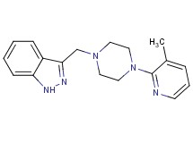 3-{[4-(3-methyl-2-pyridinyl)-1-piperazinyl]methyl}-1H-indazole bis(trifluoroacetate)