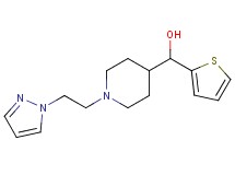 {1-[2-(1H-pyrazol-1-yl)ethyl]-4-piperidinyl}(2-thienyl)methanol trifluoroacetate (salt)