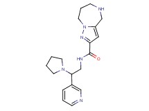N-(2-pyridin-3-yl-2-pyrrolidin-1-ylethyl)-5,6,7,8-tetrahydro-4H-pyrazolo[1,5-a][1,4]diazepine-2-carboxamide