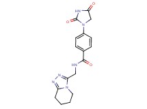 4-(2,4-dioxo-1-imidazolidinyl)-N-(5,6,7,8-tetrahydro[1,2,4]triazolo[4,3-a]pyridin-3-ylmethyl)benzamide
