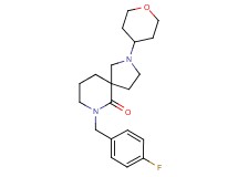 7-(4-fluorobenzyl)-2-(tetrahydro-2H-pyran-4-yl)-2,7-diazaspiro[4.5]decan-6-one