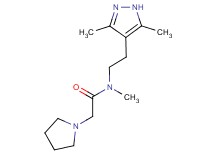 N-[2-(3,5-dimethyl-1H-pyrazol-4-yl)ethyl]-N-methyl-2-pyrrolidin-1-ylacetamide
