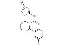 2-(3-fluorophenyl)-N-(3-methyl-1,2,4-thiadiazol-5-yl)piperidine-1-carboxamide