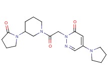 2-{2-oxo-2-[3-(2-oxopyrrolidin-1-yl)piperidin-1-yl]ethyl}-5-pyrrolidin-1-ylpyridazin-3(2H)-one