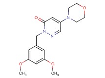 2-(3,5-dimethoxybenzyl)-5-morpholin-4-ylpyridazin-3(2H)-one