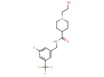 N-[3-fluoro-5-(trifluoromethyl)benzyl]-1-(2-hydroxyethyl)piperidine-4-carboxamide
