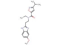 N-ethyl-3-isopropyl-N-[2-(5-methoxy-1H-benzimidazol-2-yl)ethyl]isoxazole-5-carboxamide