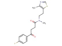 4-(4-fluorophenyl)-N-methyl-N-[2-(4-methyl-1,3-thiazol-5-yl)ethyl]-4-oxobutanamide