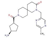 9-{[rel-(1S,3R)-3-aminocyclopentyl]carbonyl}-2-[(5-methyl-2-pyrazinyl)methyl]-2,9-diazaspiro[5.5]undecan-3-one hydrochloride