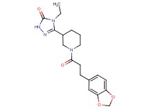 5-{1-[3-(1,3-benzodioxol-5-yl)propanoyl]piperidin-3-yl}-4-ethyl-2,4-dihydro-3H-1,2,4-triazol-3-one