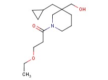 [3-(cyclopropylmethyl)-1-(3-ethoxypropanoyl)piperidin-3-yl]methanol