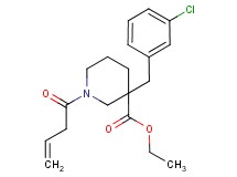 ethyl 1-(3-butenoyl)-3-(3-chlorobenzyl)-3-piperidinecarboxylate