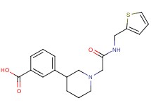 3-(1-{2-oxo-2-[(2-thienylmethyl)amino]ethyl}piperidin-3-yl)benzoic acid