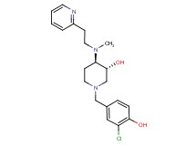 (3R*,4R*)-1-(3-chloro-4-hydroxybenzyl)-4-{methyl[2-(2-pyridinyl)ethyl]amino}-3-piperidinol
