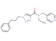 N-ethyl-1-(3-phenylpropyl)-N-(4-pyridinylmethyl)-1H-1,2,3-triazole-4-carboxamide