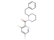 3,5-difluoro-2-{[2-(2-phenylethyl)-1-piperidinyl]carbonyl}pyridine